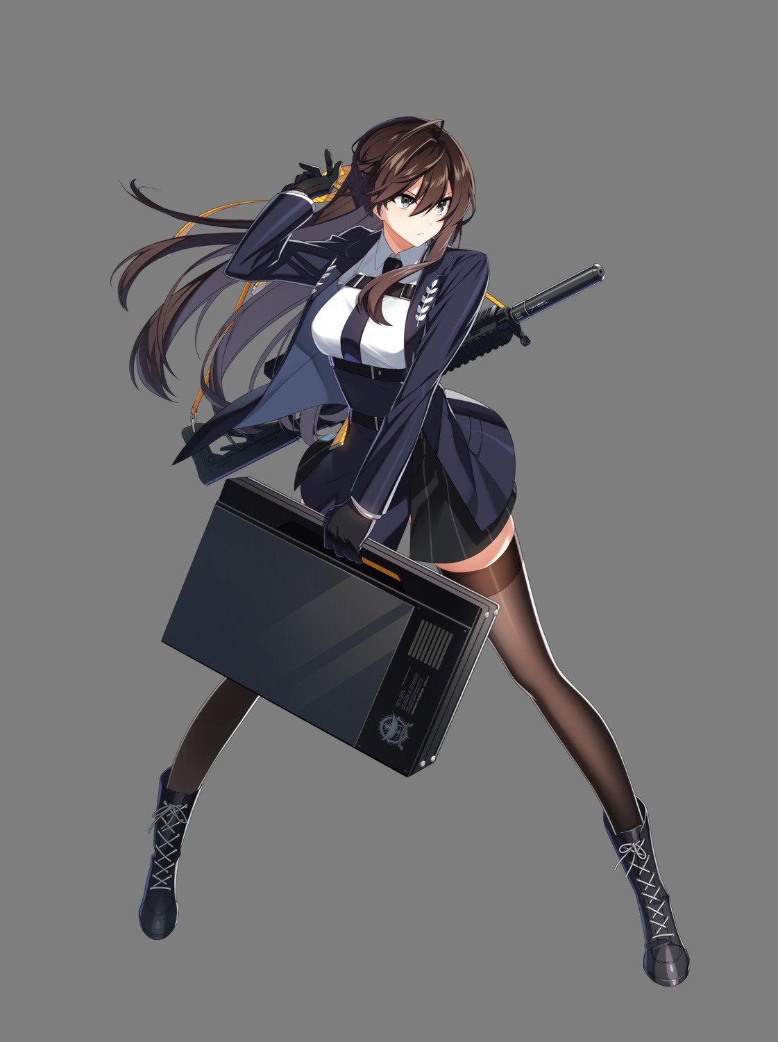 counter:side gun seifuku tagme thighhighs transparent_png