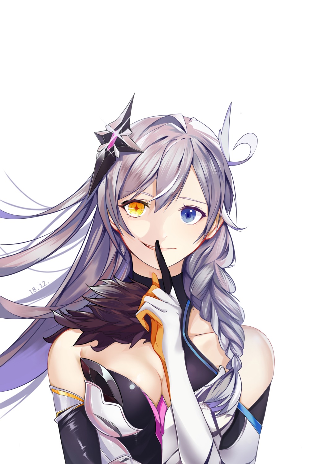 benghuai_xueyuan cleavage heterochromia honkai_impact kiana_kaslana tagme