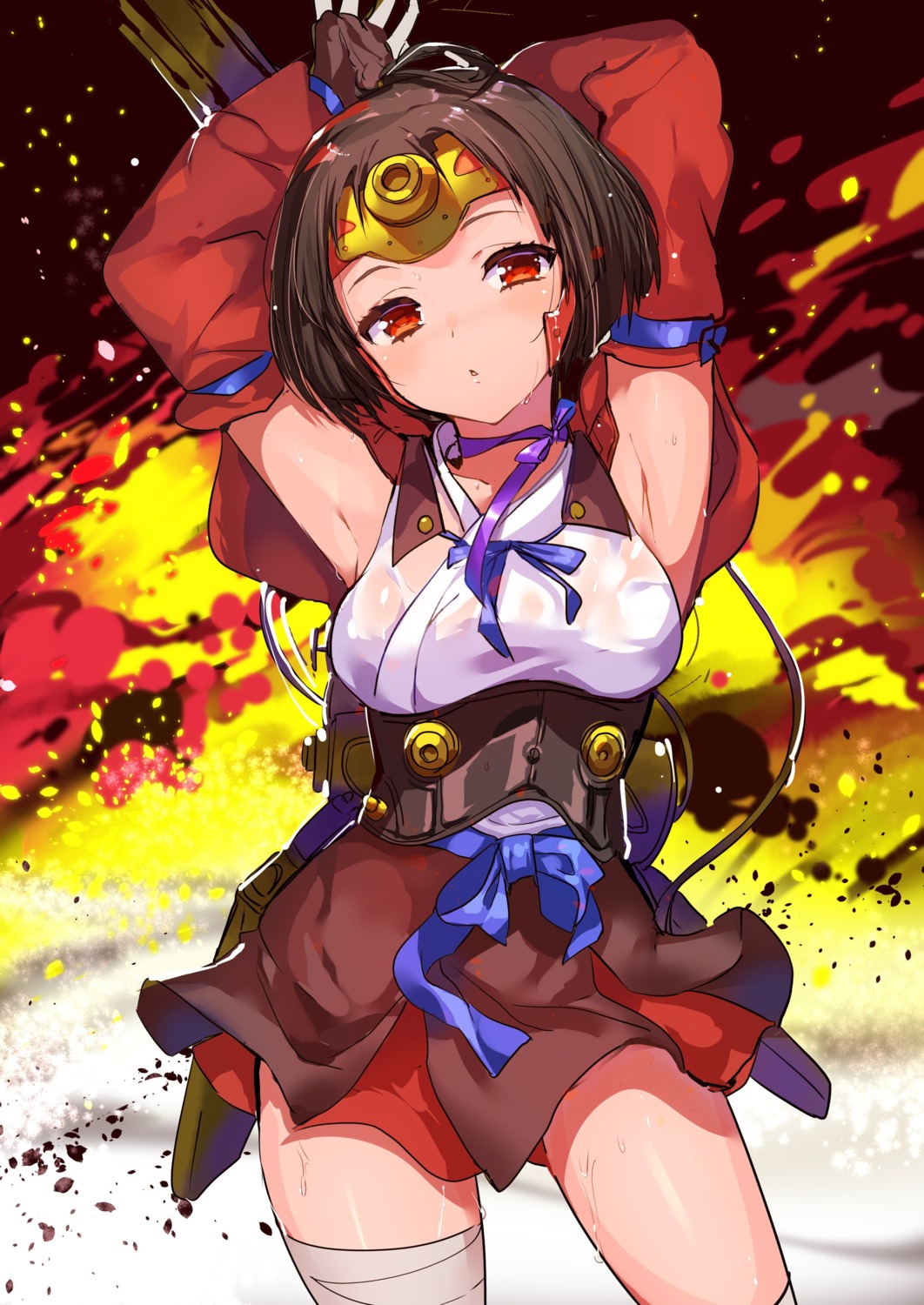 bandages gun konbu_wakame koutetsujou_no_kabaneri mumei see_through