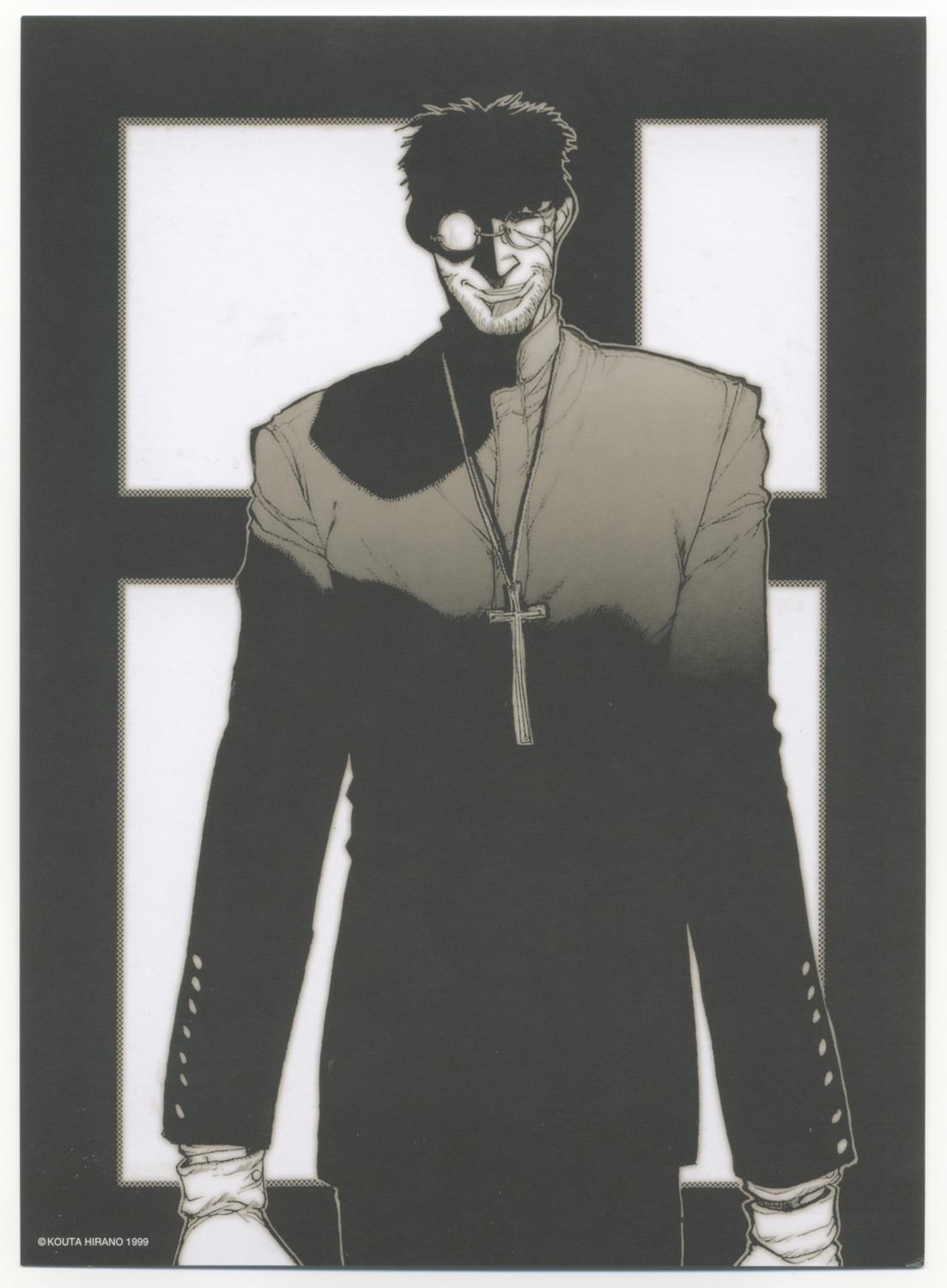 alexander_anderson hellsing hirano_kouta male monochrome