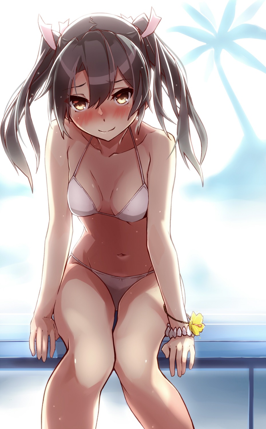 bikini cleavage kantai_collection swimsuits takanashi_kei_(hitsujikan) zuikaku_(kancolle)