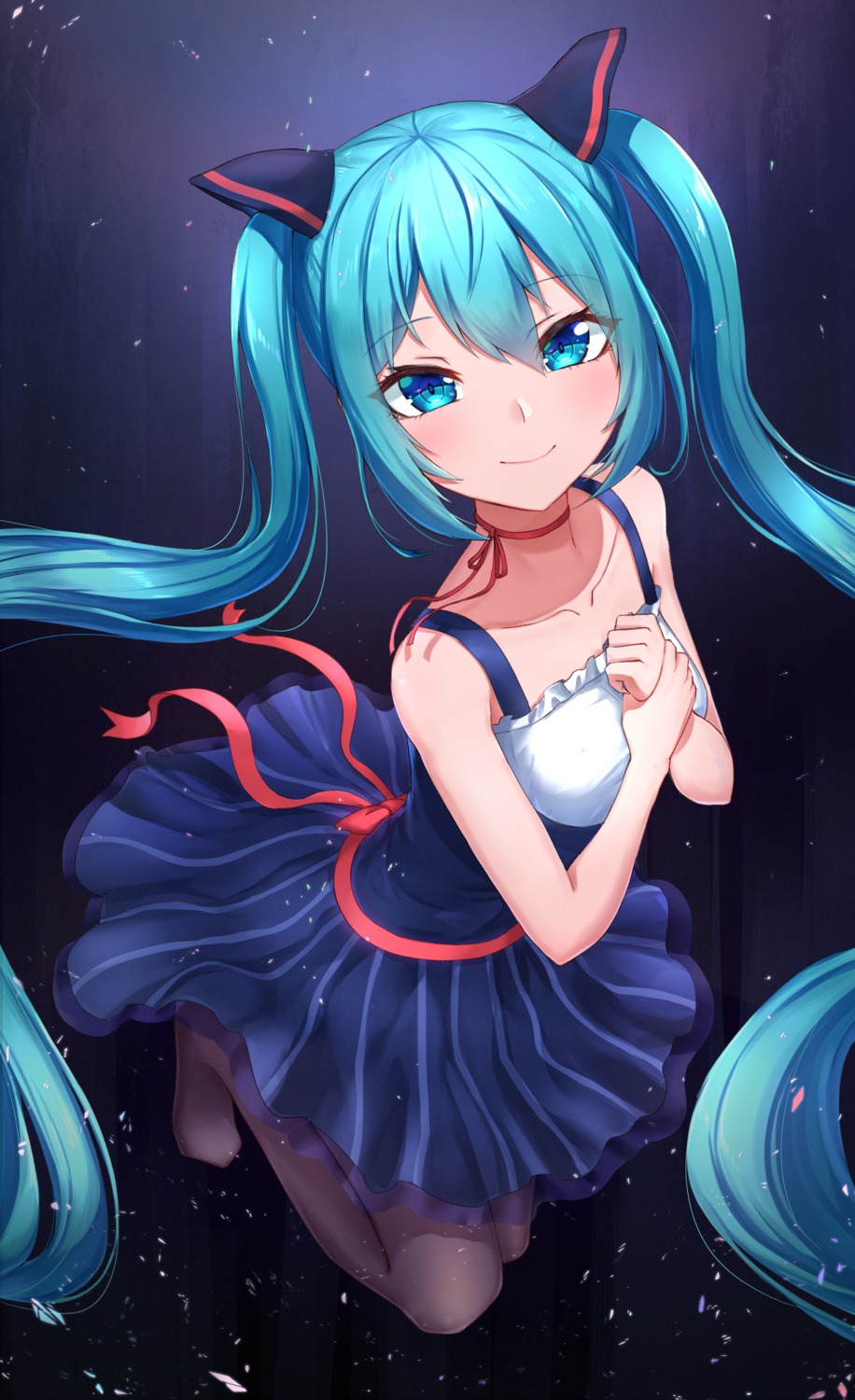 hatsune_miku jirofly pantyhose vocaloid