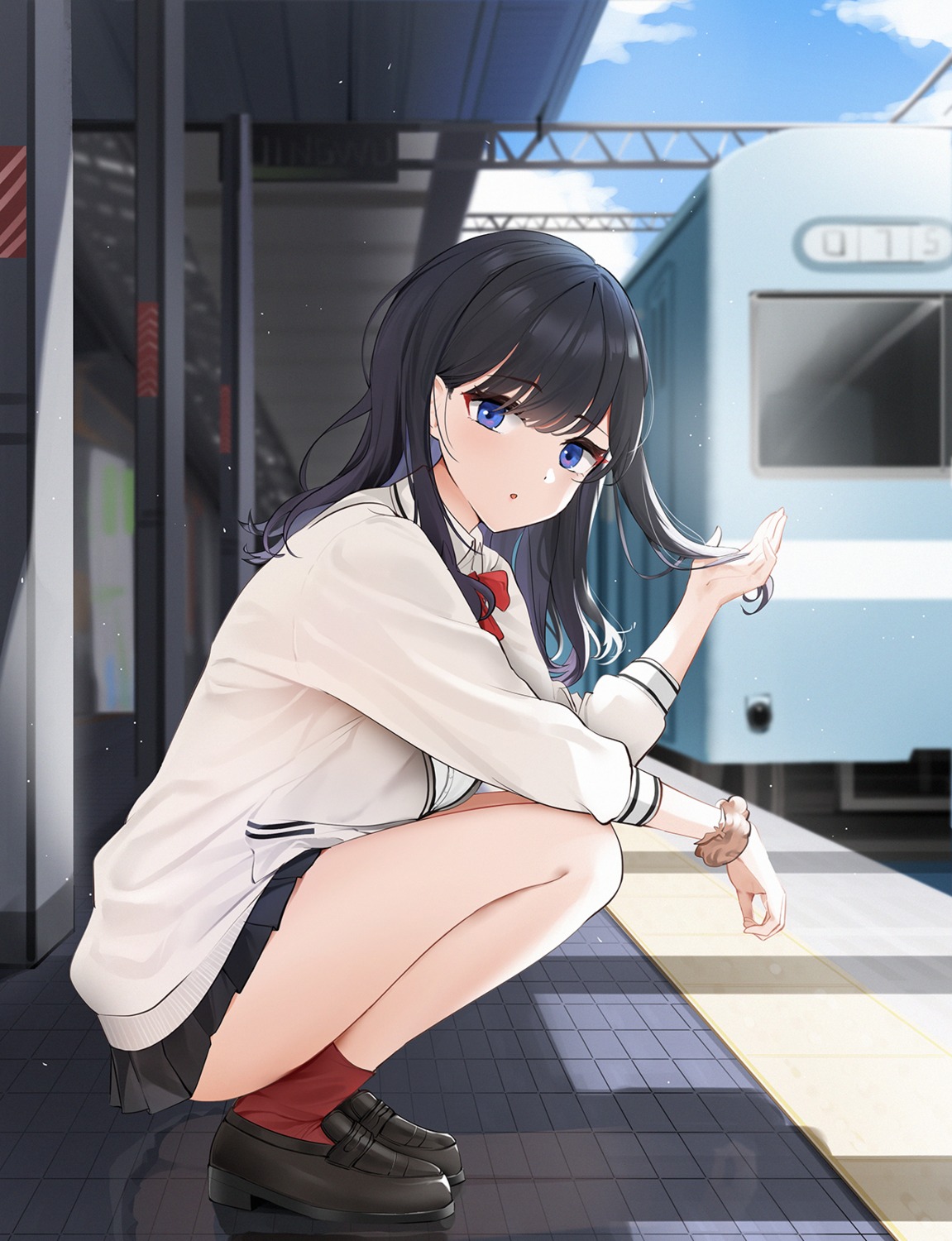 qing_wu seifuku ssss.gridman sweater takarada_rikka