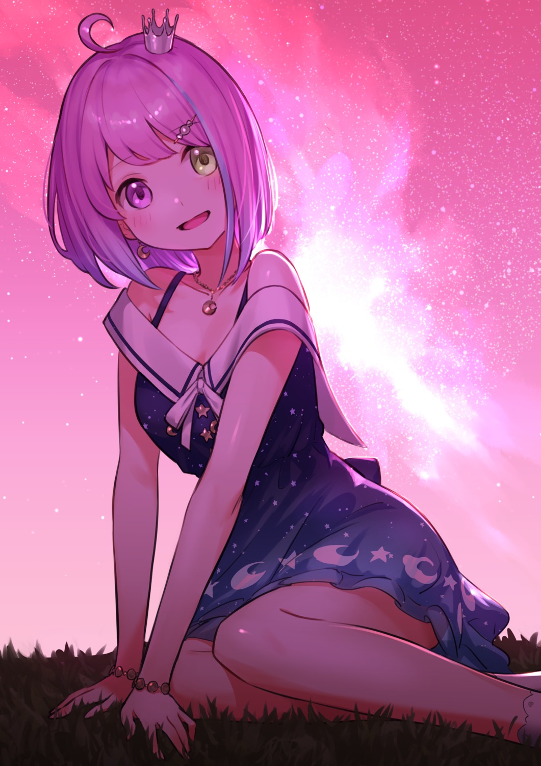 dress heterochromia himemori_luna hololive nemoto_yuuma