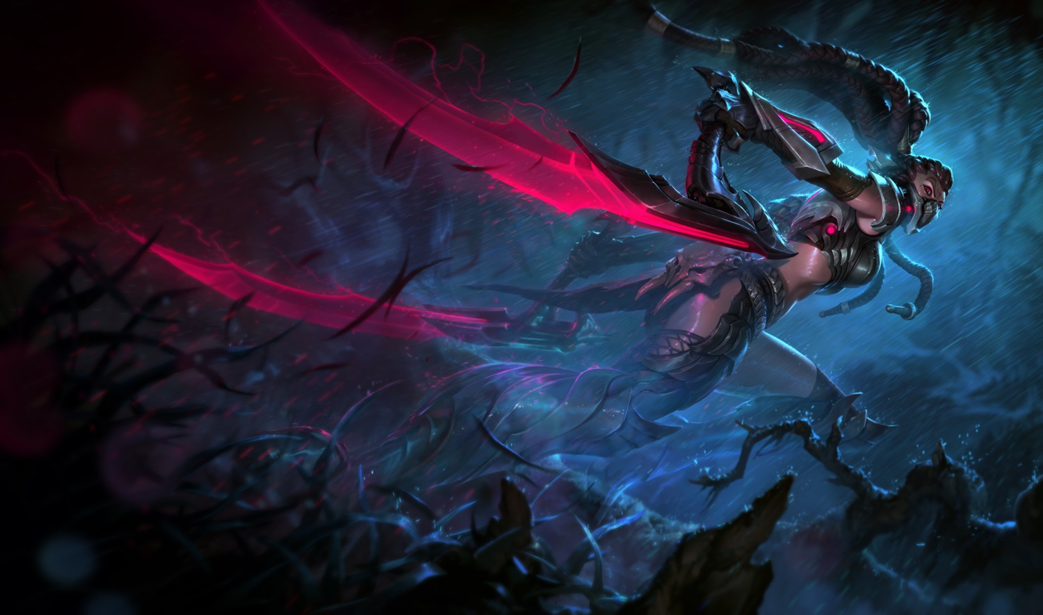 akali armor league_of_legends tagme thighhighs weapon