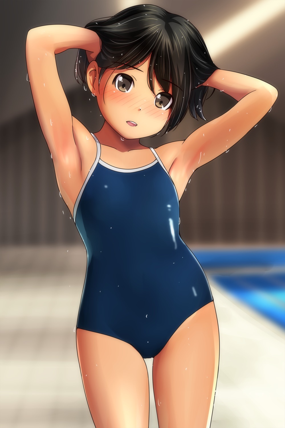 loli matsunaga_kouyou school_swimsuit swimsuits wet