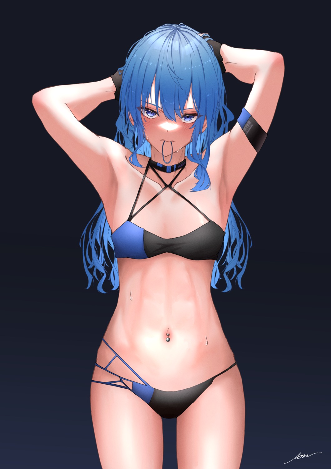 aleth bikini cleavage hololive hoshimachi_suisei swimsuits