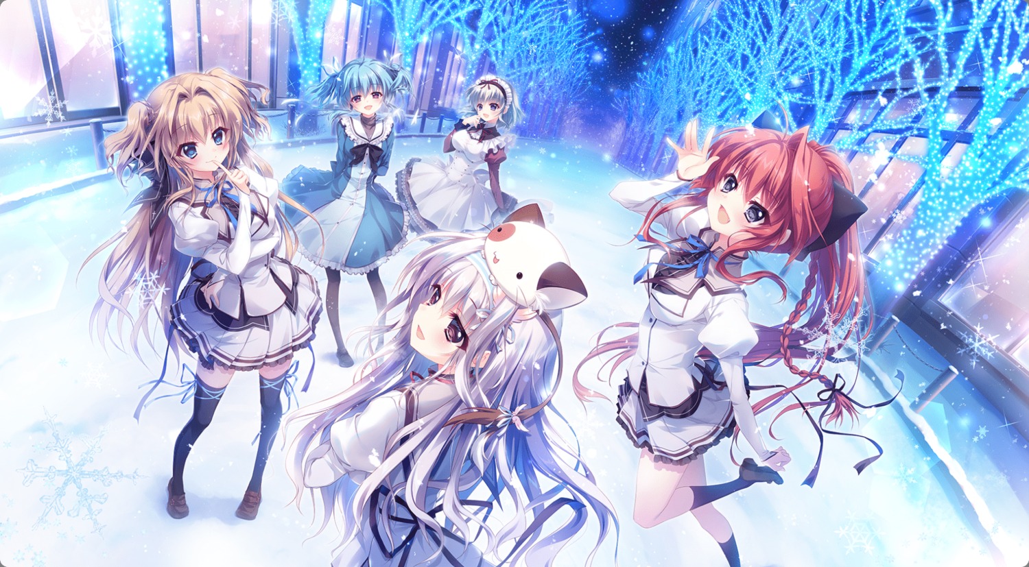 amaha_miu angelina_nanatsu_sewell inui_sana izumi_tsubasu maid mashiroiro_symphony palette pannya seifuku sena_airi thighhighs transparent_png uryuu_sakuno