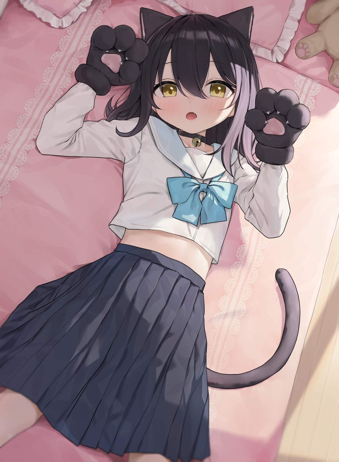 animal_ears nekomimi seifuku tail takenoko_no_you