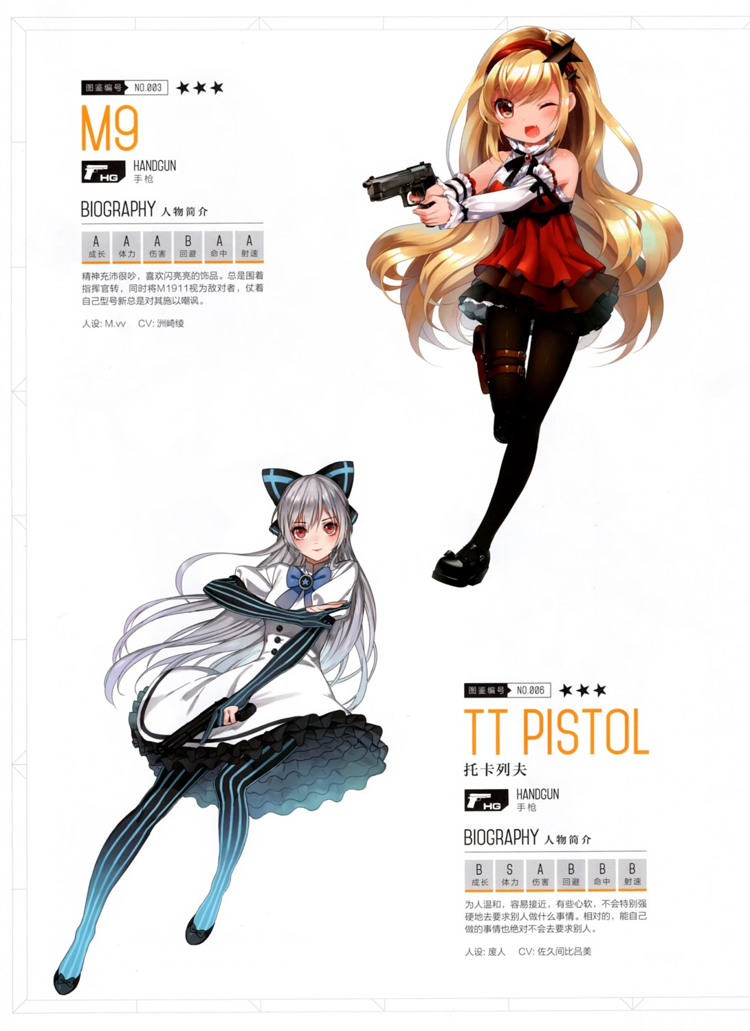 dress feiran girls_frontline gun m.vv m9_(girls_frontline) pantyhose tokarev_(girls_frontline)