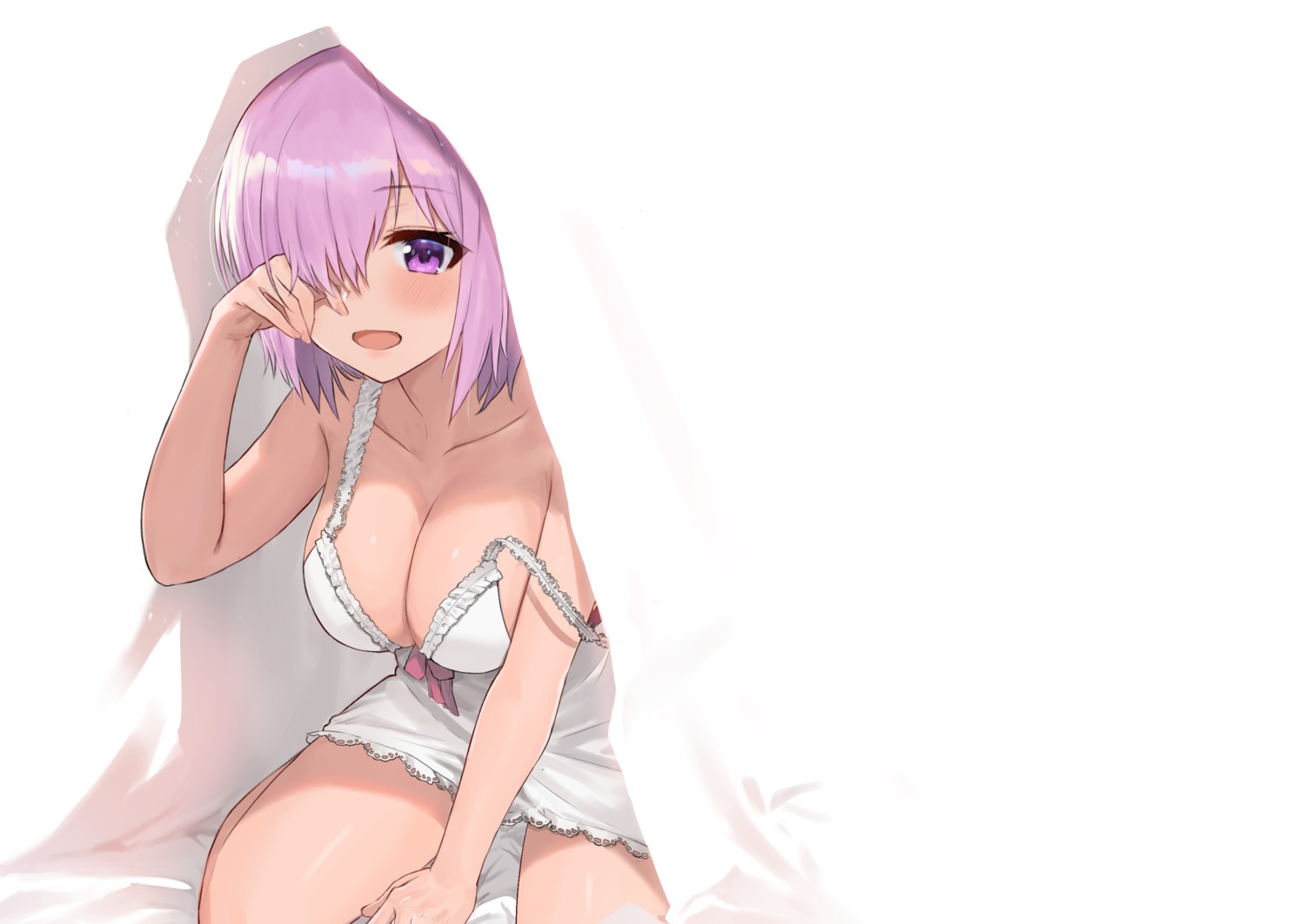 ayul_(ayulneri_92) cleavage fate/grand_order lingerie mash_kyrielight