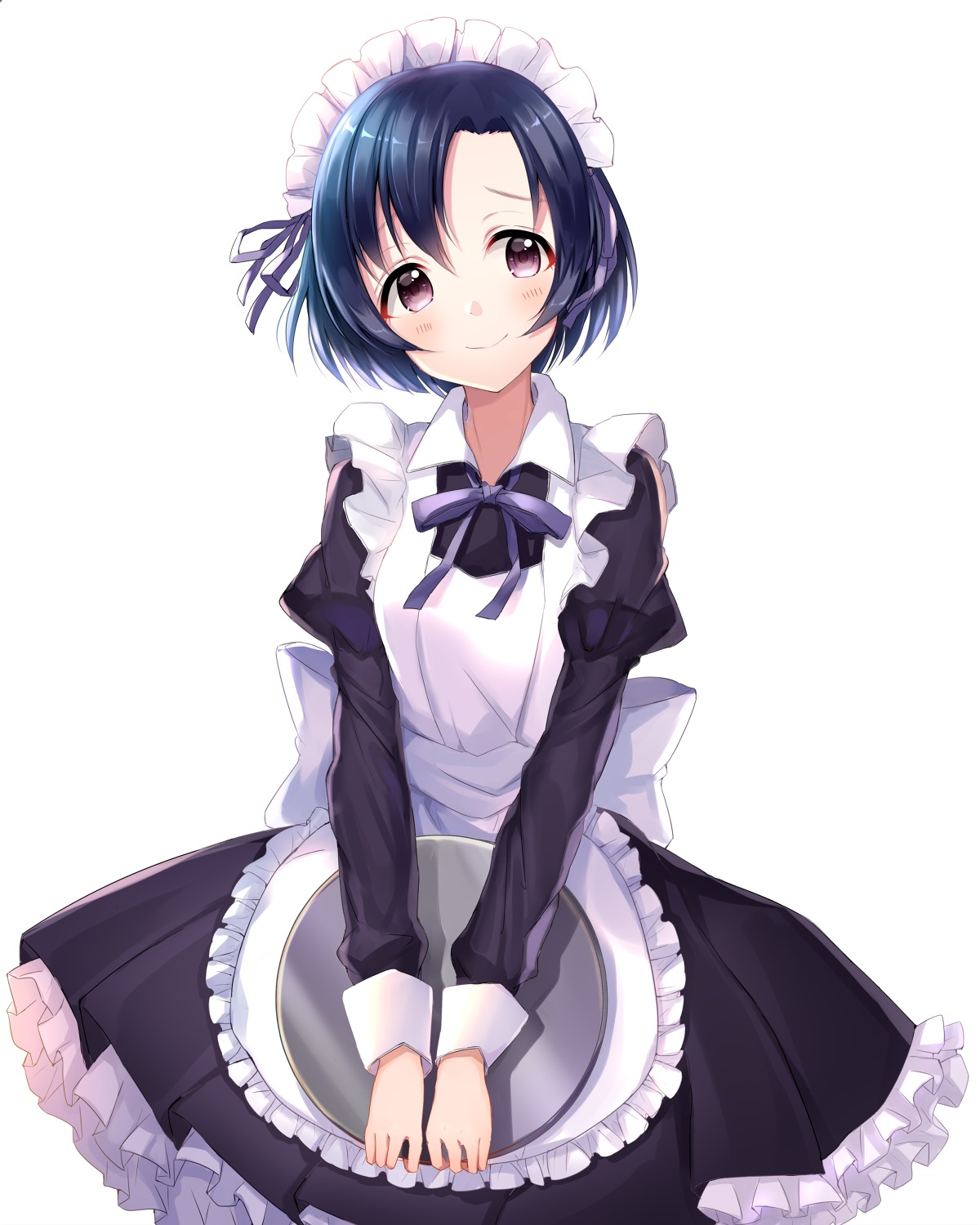 maid satoimo_chika shiragiku_hotaru the_idolm@ster the_idolm@ster_cinderella_girls