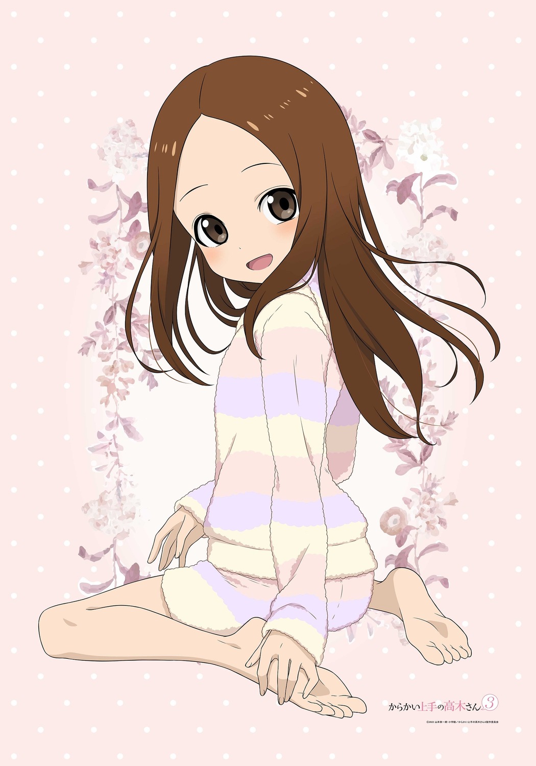 ass feet karakai_jouzu_no_takagi-san pajama takagi-san vector_trace