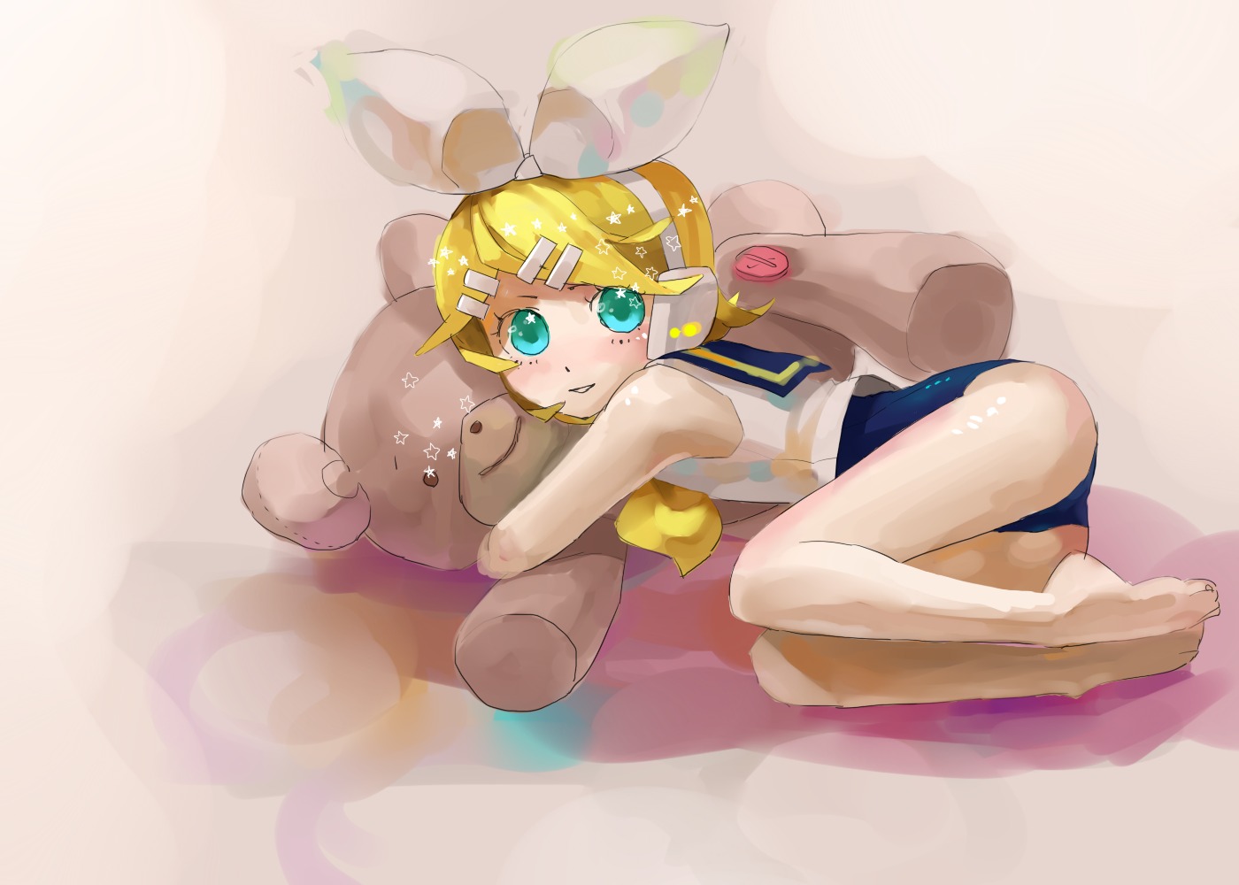 gumidemo_kandero kagamine_rin school_swimsuit swimsuits vocaloid