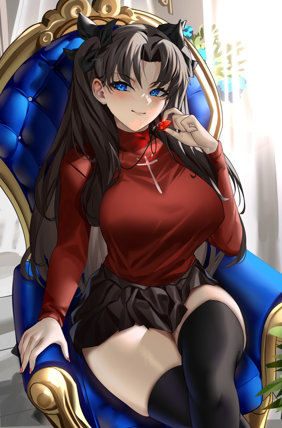 enmanuelart20 fate/stay_night thighhighs toosaka_rin