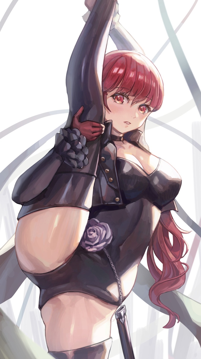 cleavage persona_5 thighhighs yahiro_(heartseek000) yoshizawa_kasumi