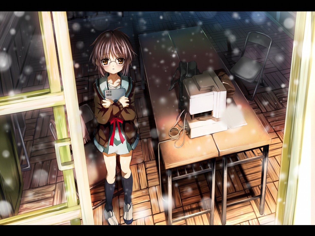 megane nagato_yuki seifuku shino_(eefy) suzumiya_haruhi_no_yuuutsu