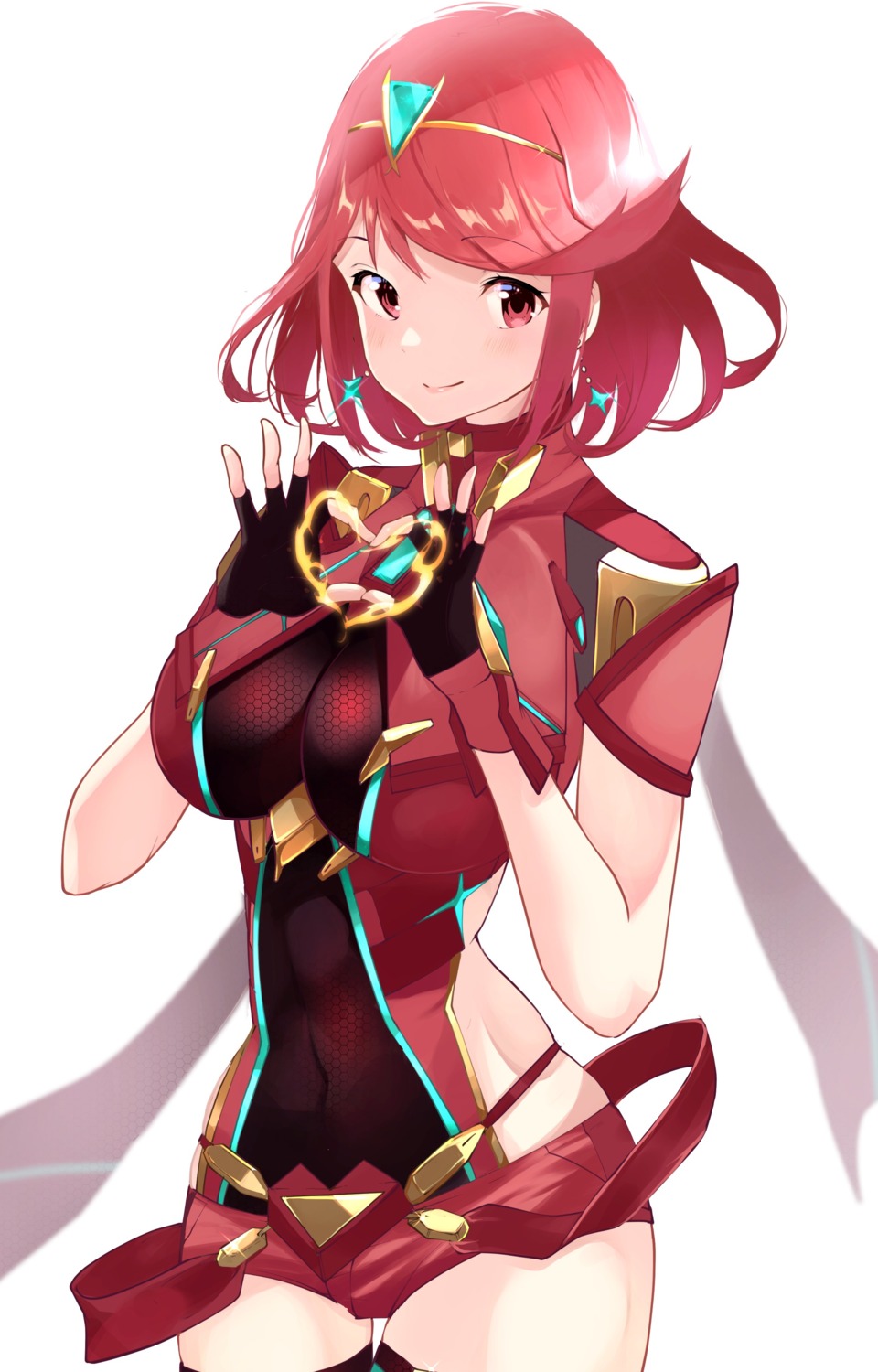 armor homura_(xenoblade_2) leotard risumi thighhighs xenoblade xenoblade_chronicles_2