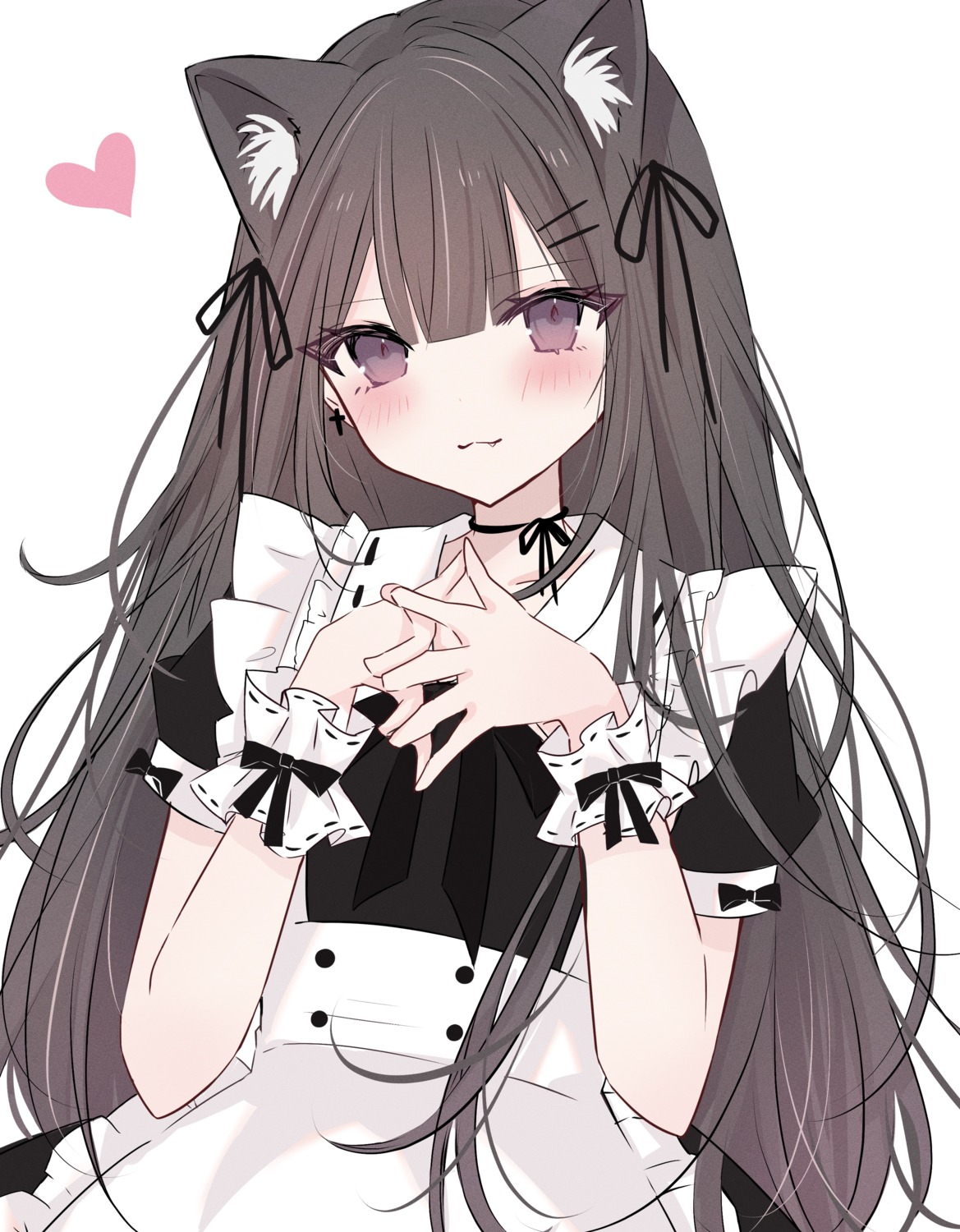 animal_ears maid nekomimi yuyu_(shitake110)