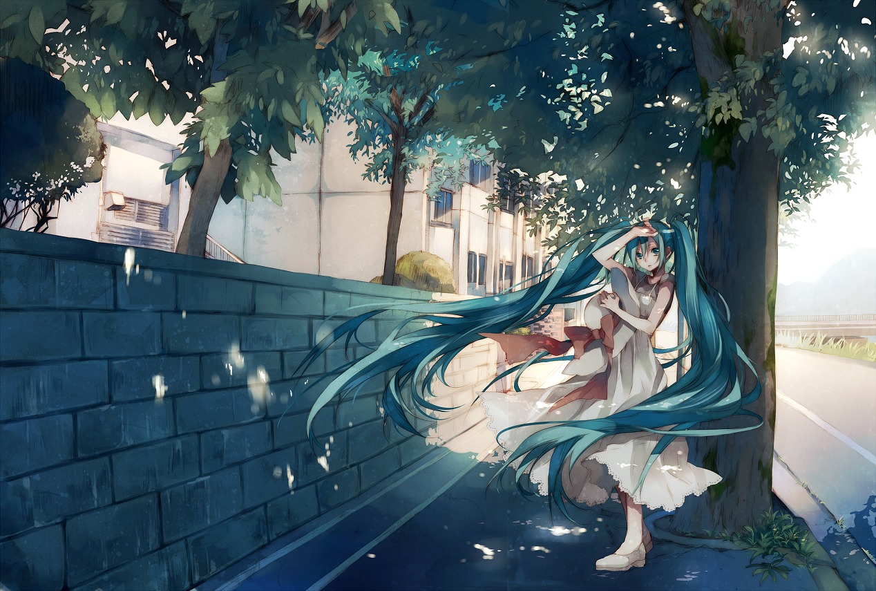 dress hatsune_miku tsukioka_tsukiho vocaloid