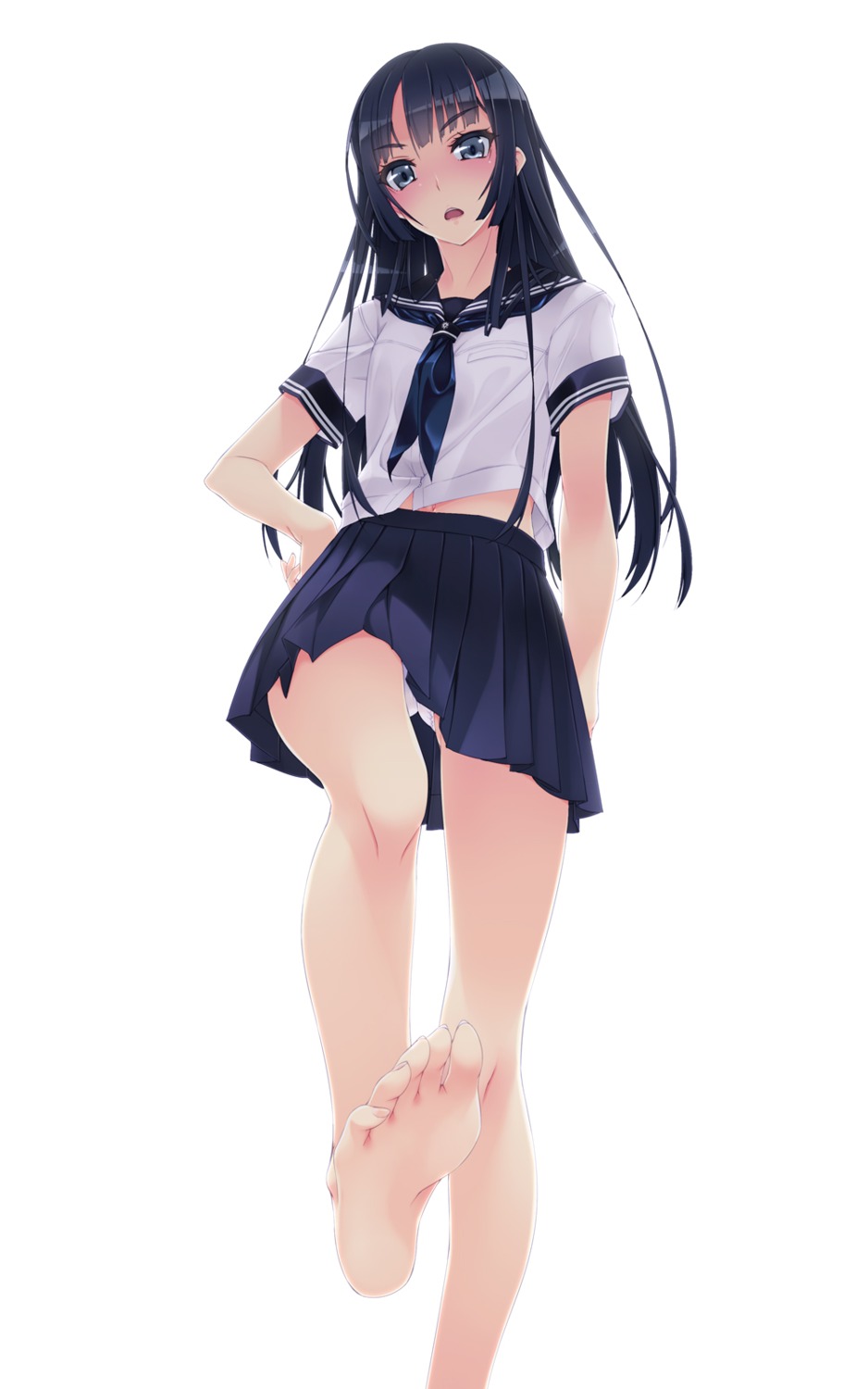 feet murakami_suigun pantsu seifuku