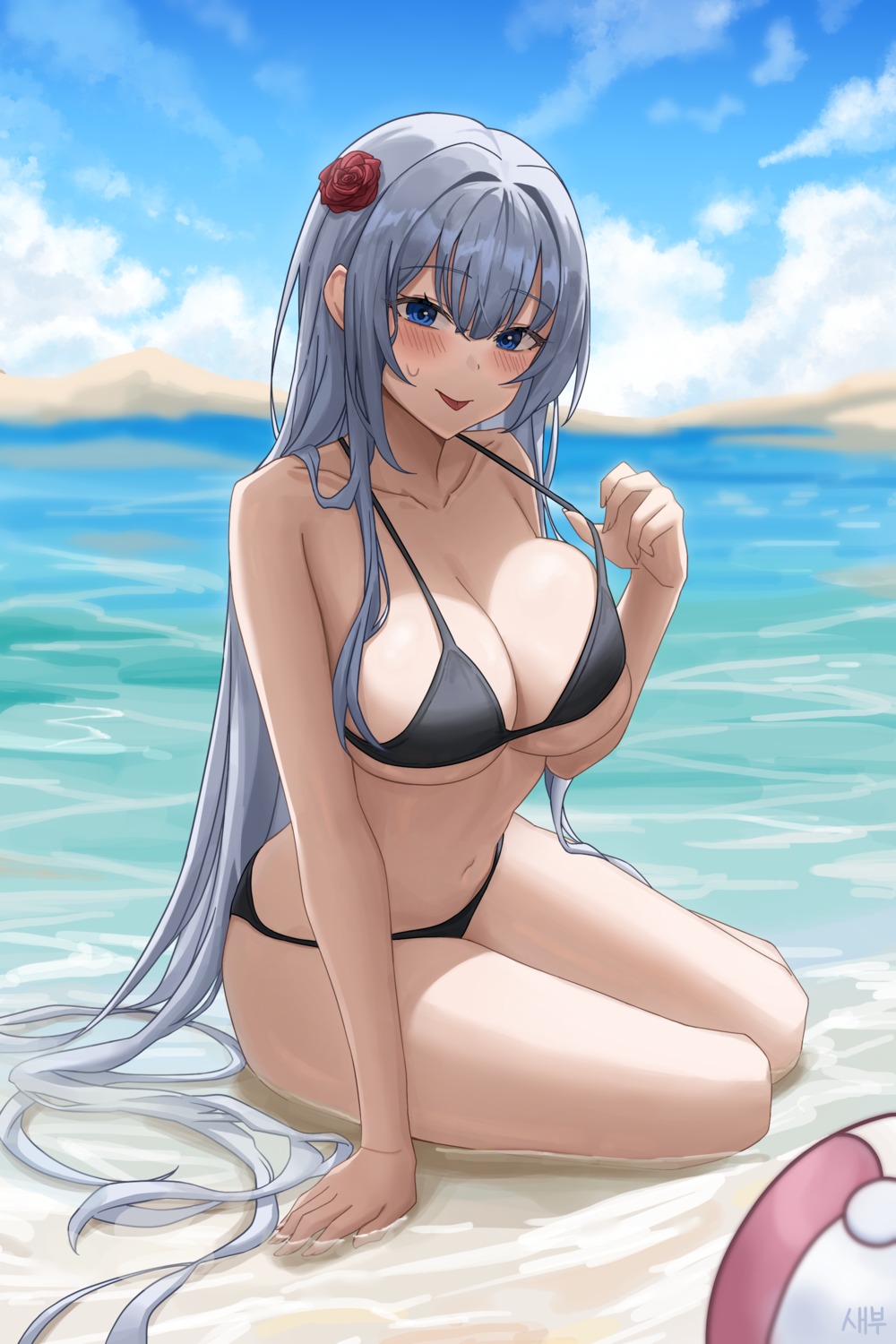 bikini pucohiiiii saebu's_character swimsuits undressing