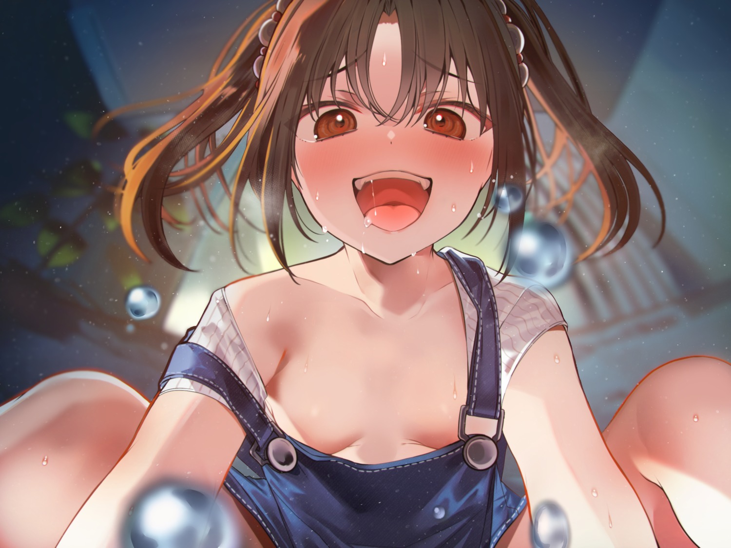 loli no_bra overalls towa_nemuru