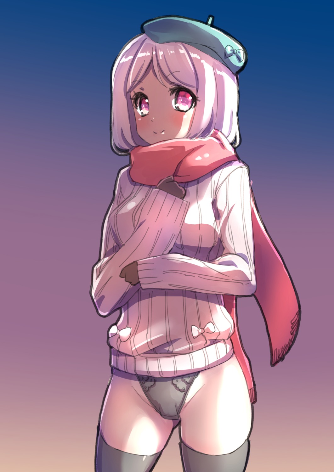 jjjjjjj pantsu sweater thighhighs