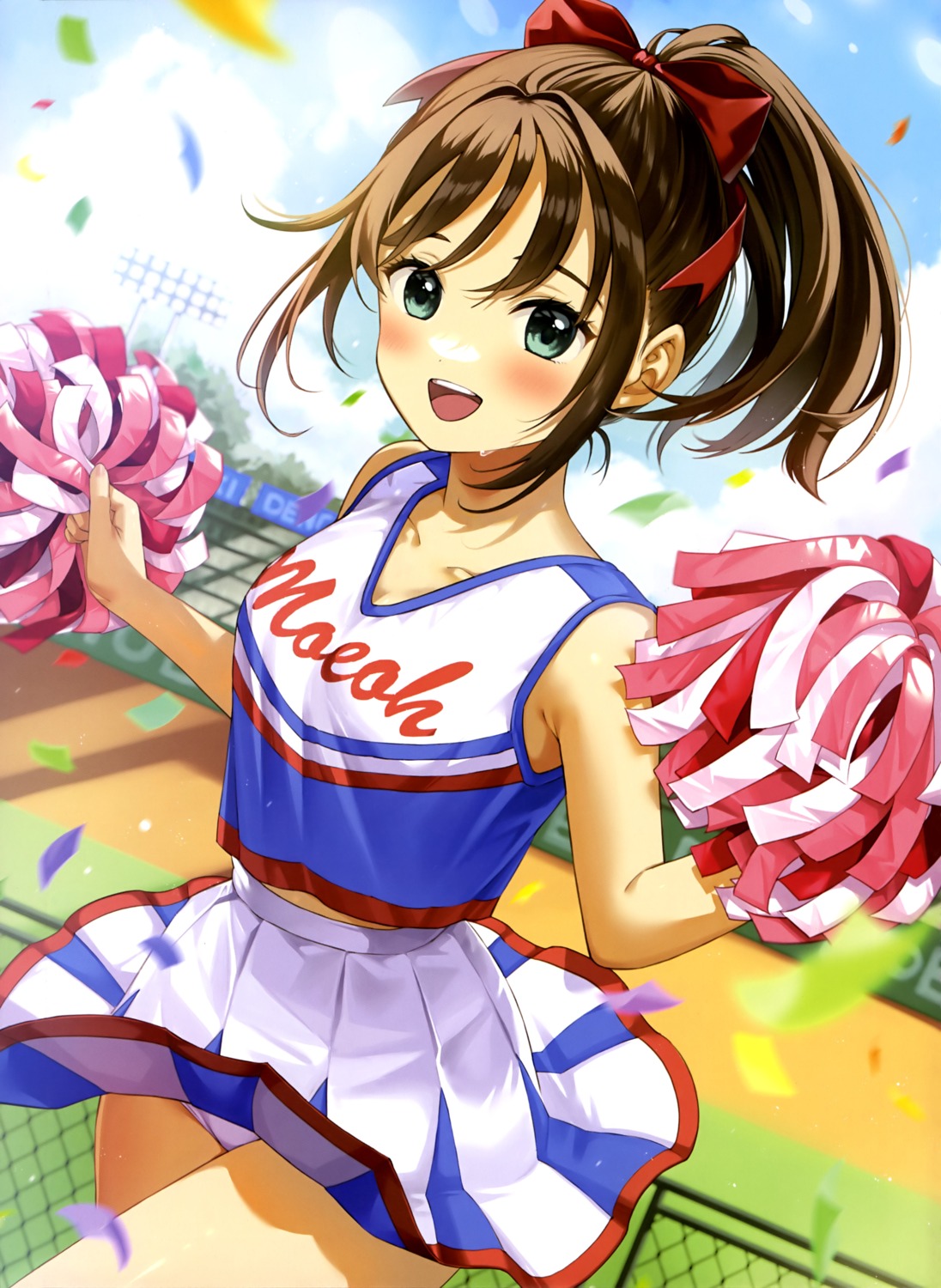 cheerleader matsuzaki_miyuki pantsu skirt_lift