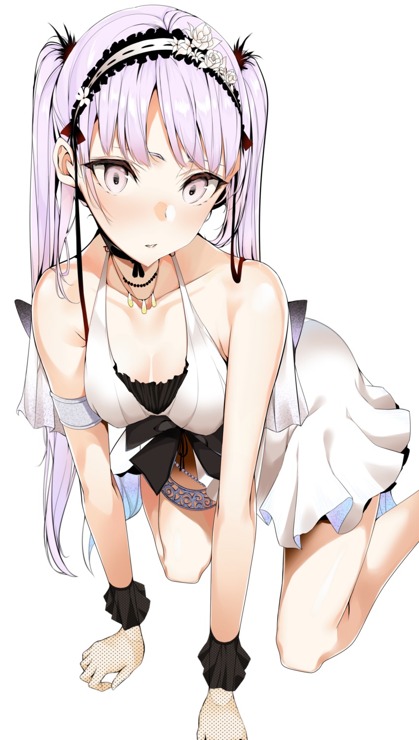 cleavage dress euryale fate/grand_order garter nue0 summer_dress