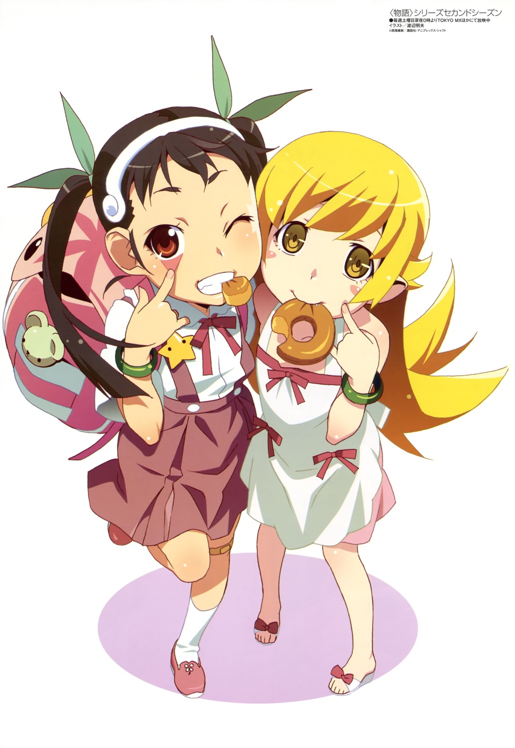 bakemonogatari hachikuji_mayoi monogatari_(series) oshino_shinobu seifuku watanabe_akio