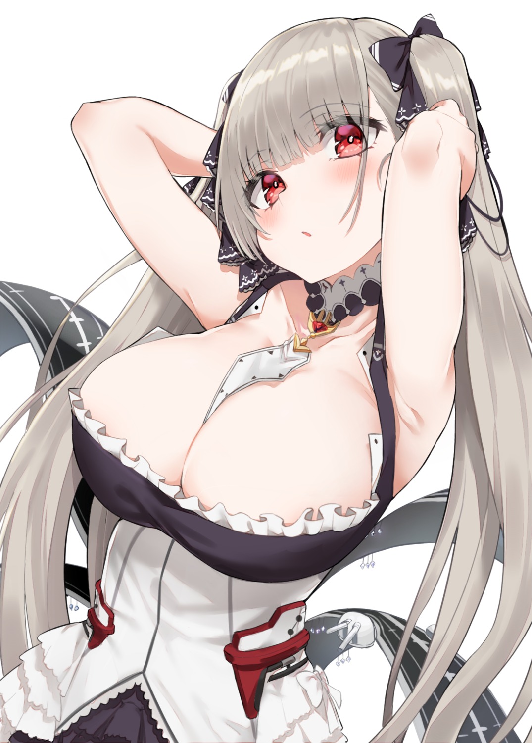 appplepie azur_lane formidable_(azur_lane) gothic_lolita lolita_fashion no_bra