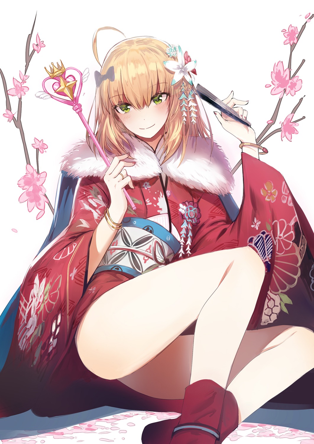 clare_(543) fate/grand_order kimono saber