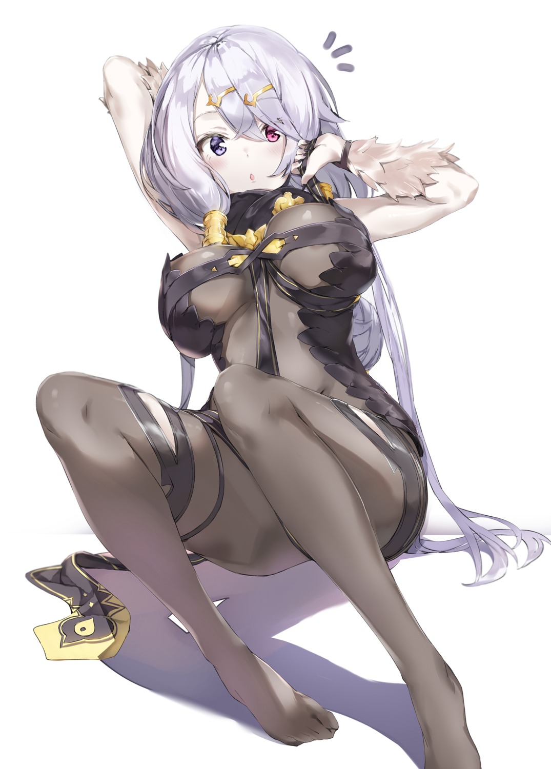 atelier atelier_ryza bodysuit garter heterochromia lila_decyrus pixel_(yuxian)