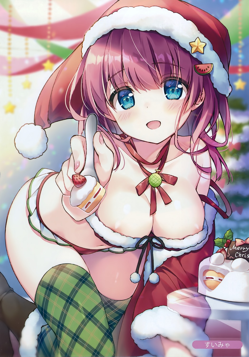 areola bra christmas melonbooks pantsu suimya thighhighs