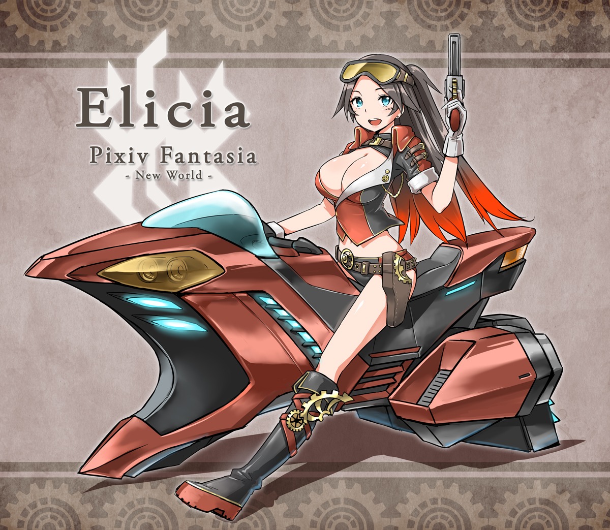 cleavage gun pixiv_fantasia pixiv_fantasia_new_world zaxwu