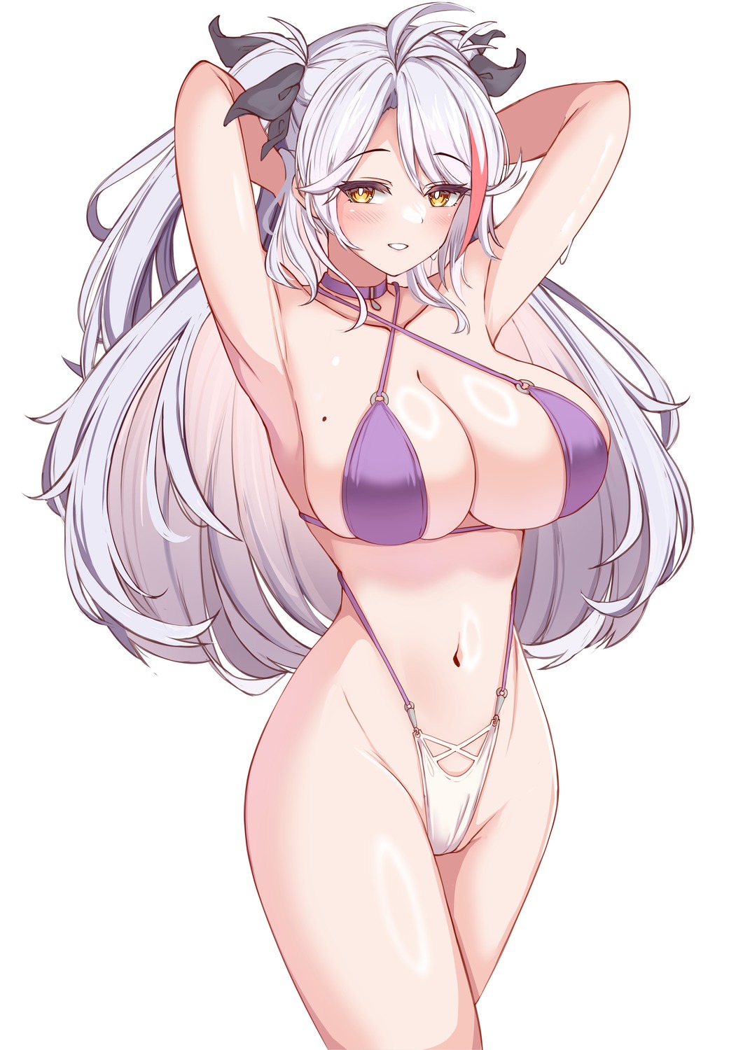 azur_lane bikini moyoron prinz_eugen_(azur_lane) swimsuits thong