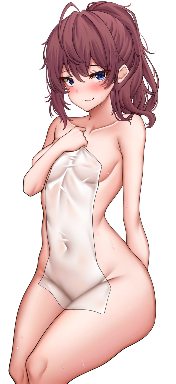 ichinose_shiki landel naked see_through the_idolm@ster the_idolm@ster_cinderella_girls towel