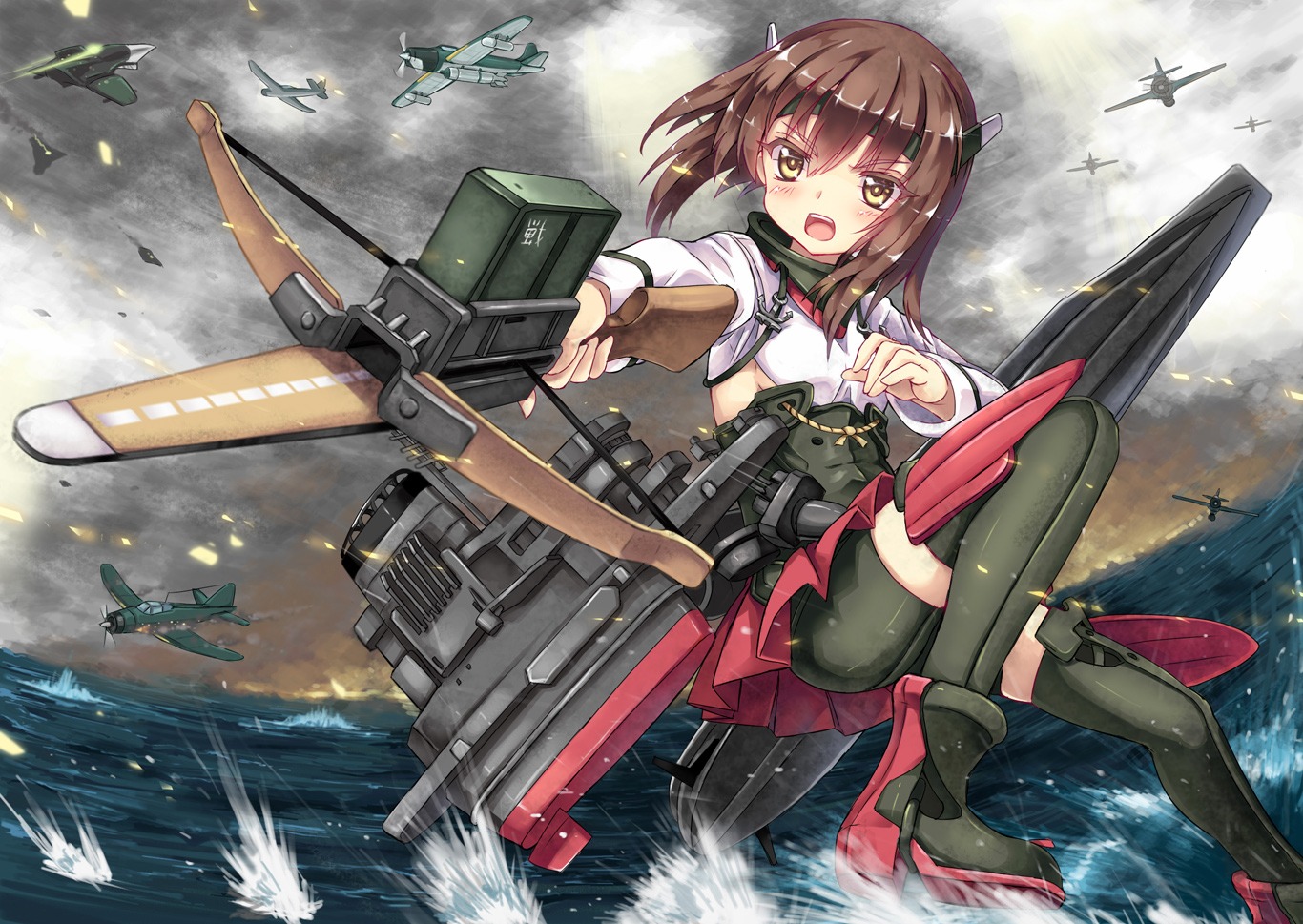 abyss_of_parliament kantai_collection taihou_(kancolle) thighhighs