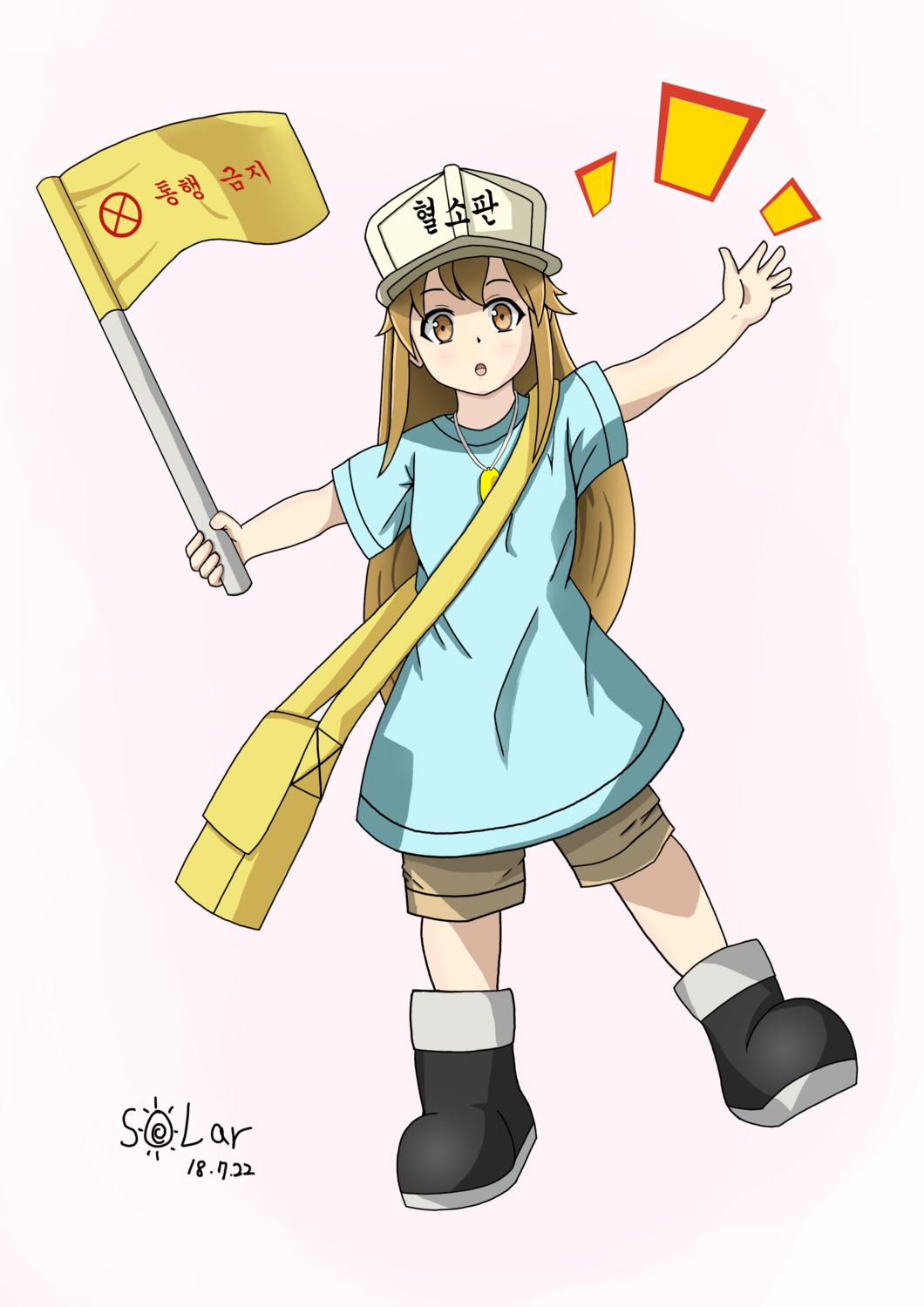 hataraku_saibou platelet_(hataraku_saibou) solar_(happymonk)