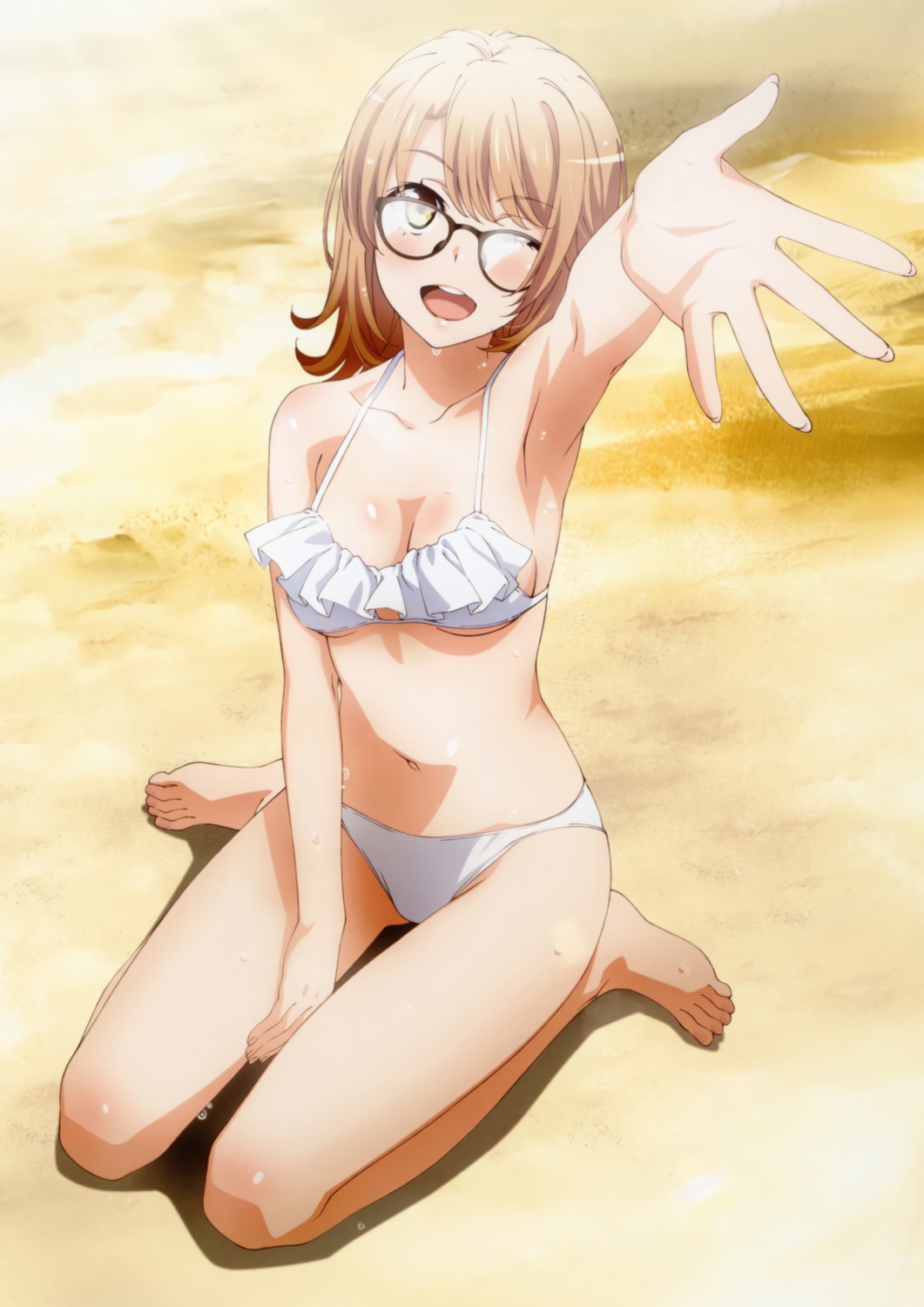 bikini cleavage isshiki_iroha megane swimsuits yahari_ore_no_seishun_lovecome_wa_machigatteiru.