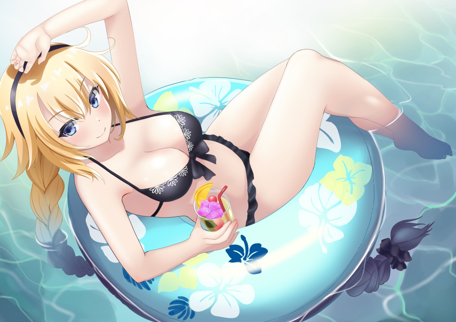 bikini fate/grand_order jeanne_d'arc jeanne_d'arc_(fate) john_manjirou_(love-love-happy21) swimsuits