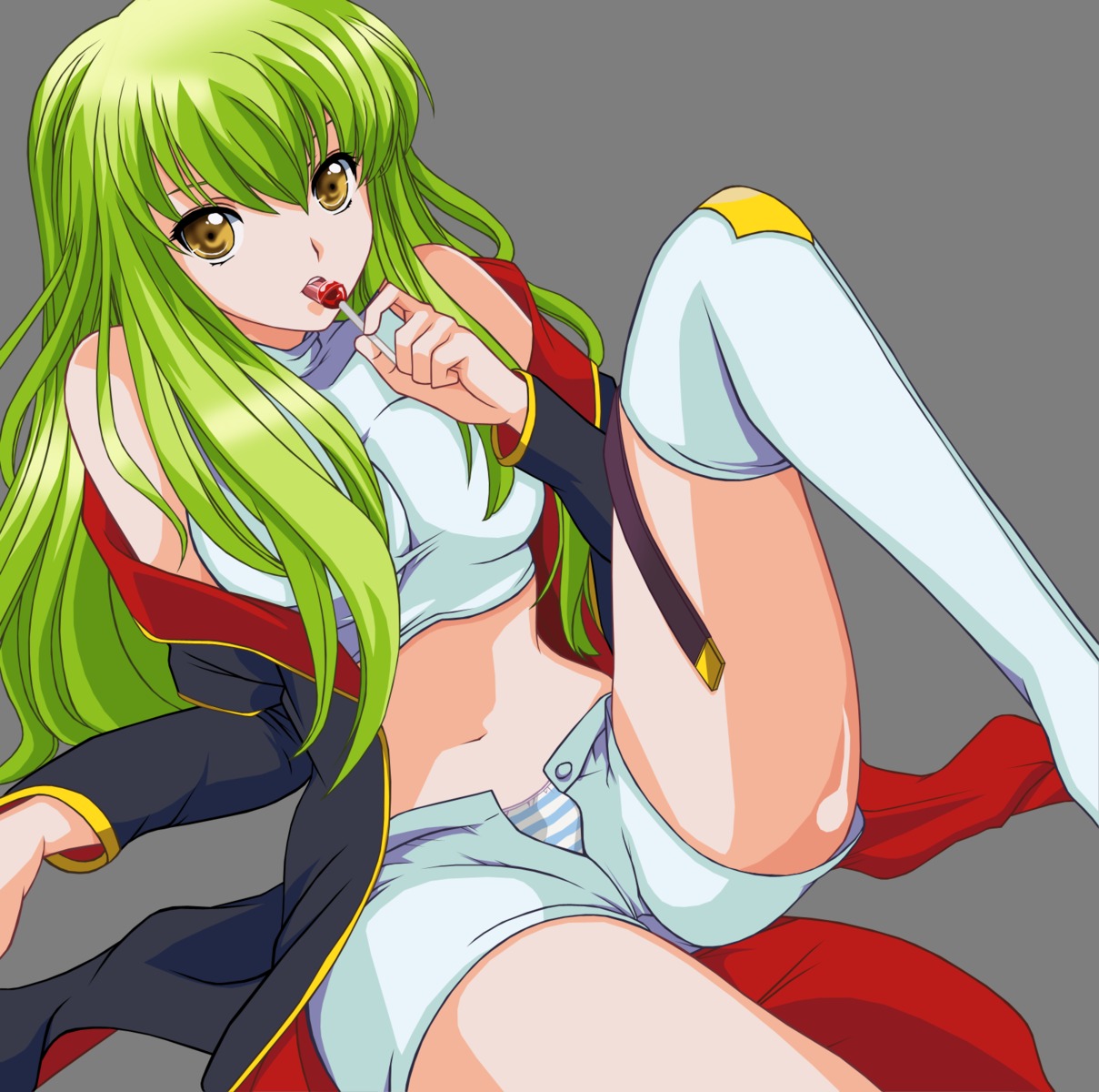 c.c. code_geass kurimomo pantsu shimapan thighhighs transparent_png tsukako vector_trace