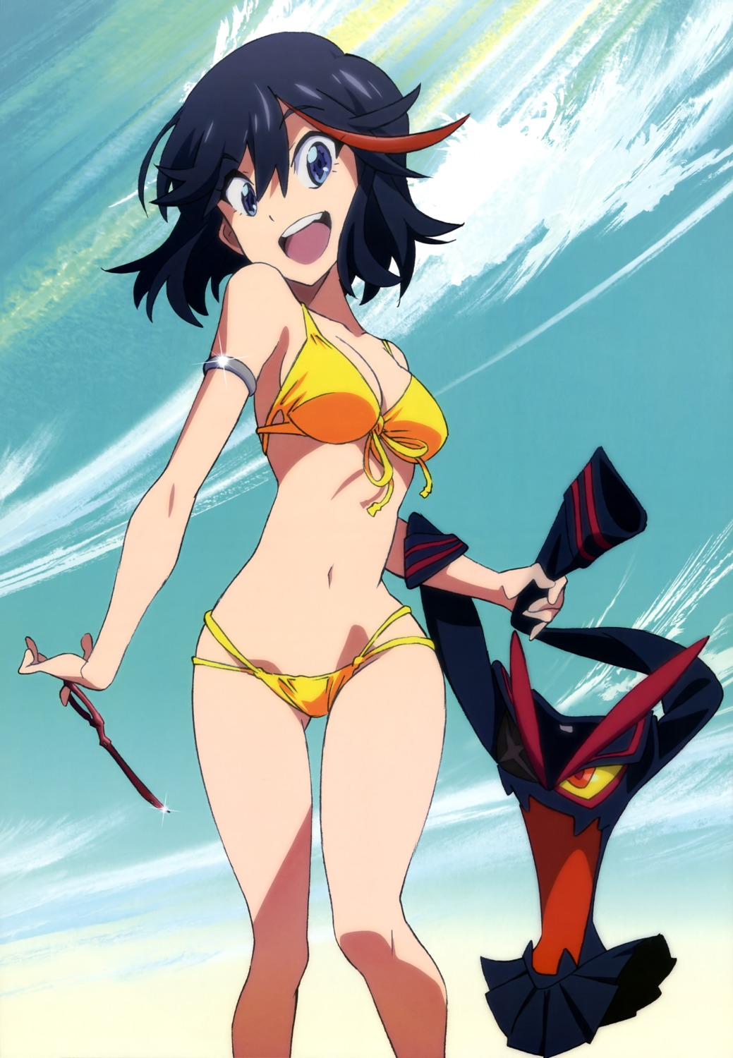 amemiya_akira bikini cleavage kill_la_kill matoi_ryuuko swimsuits