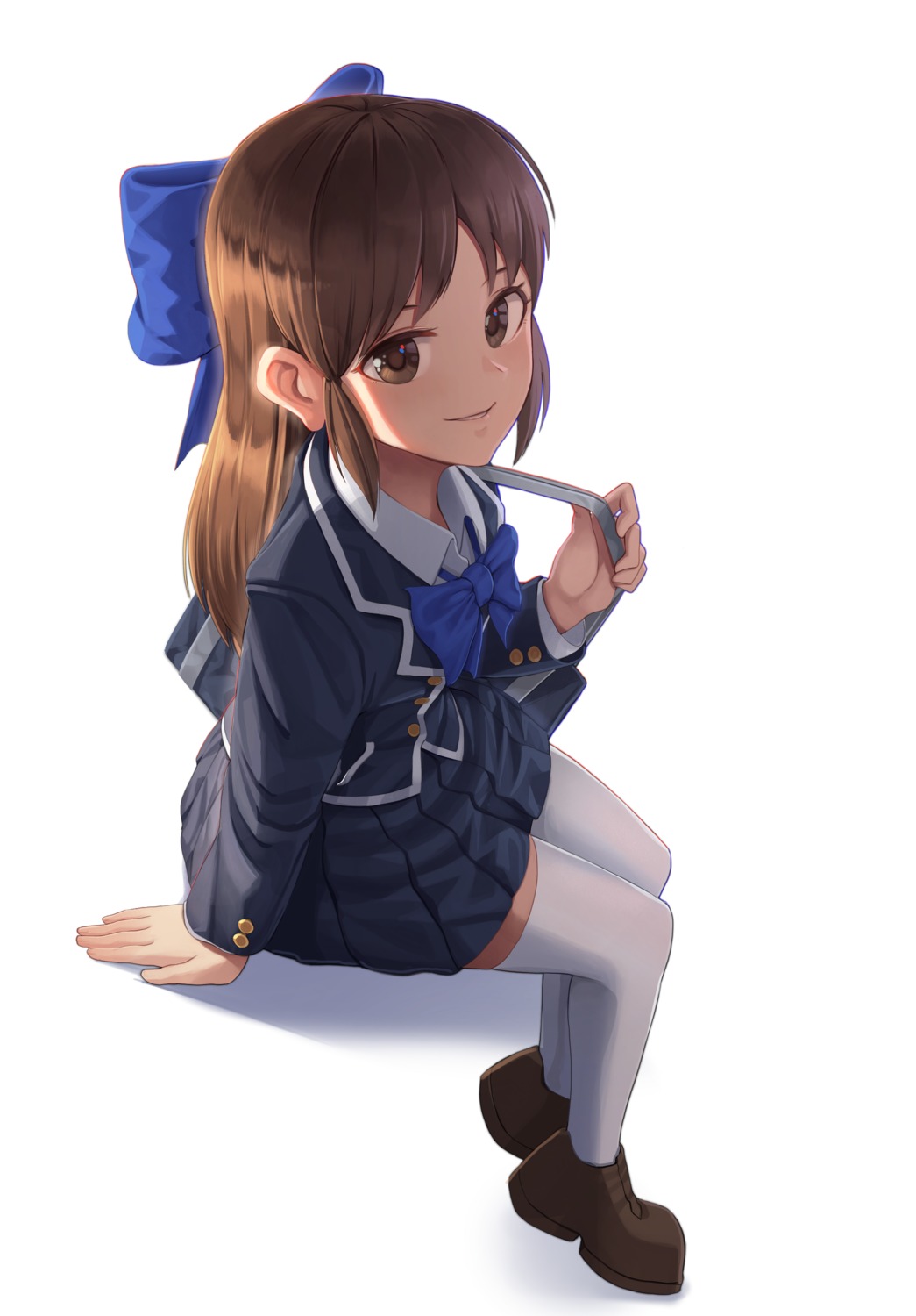 goback seifuku tachibana_arisu the_idolm@ster the_idolm@ster_cinderella_girls the_idolm@ster_cinderella_girls_u149 thighhighs