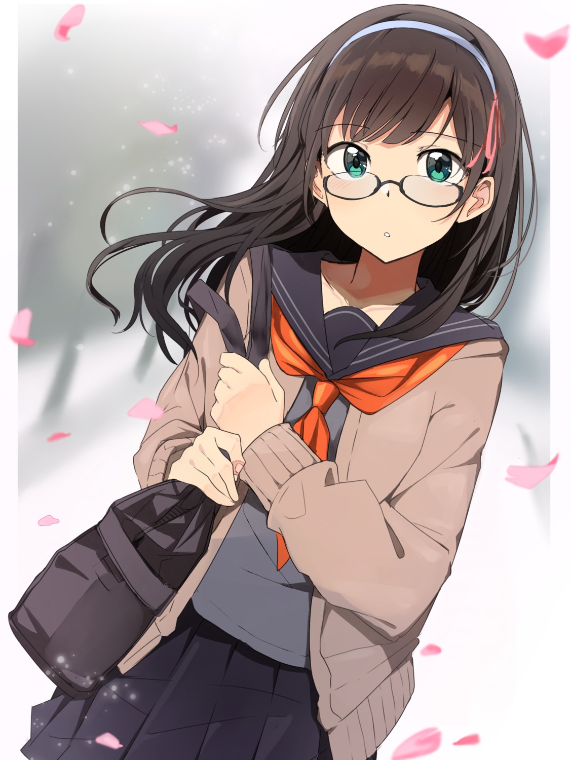 kazenoko megane seifuku sweater