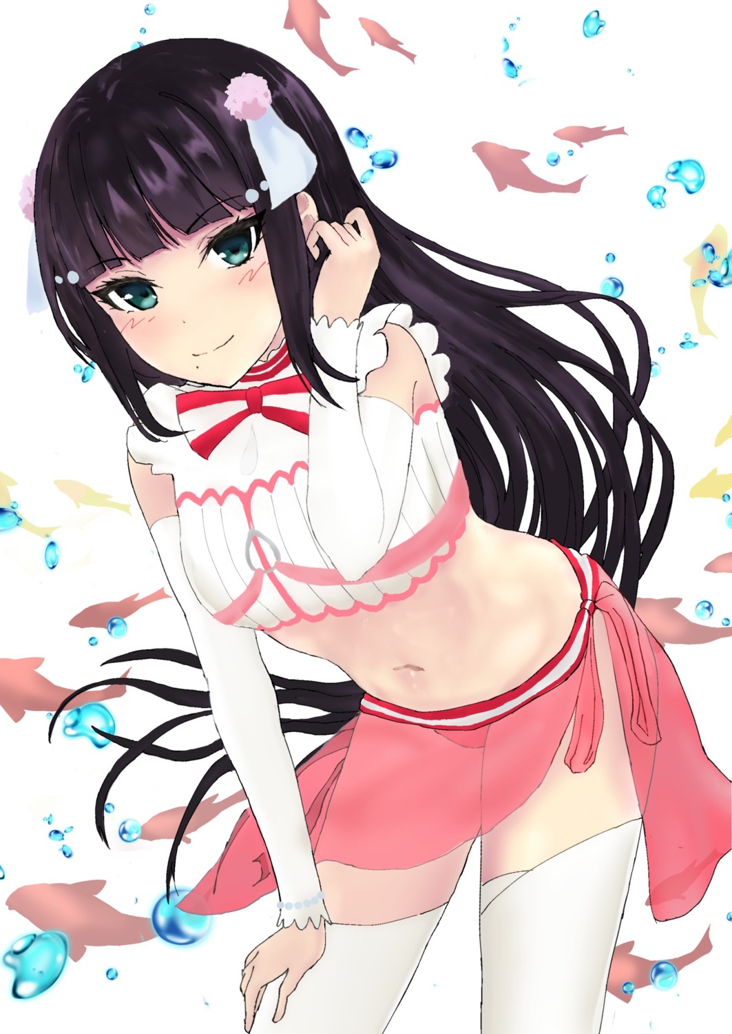 hems5288 kurosawa_dia love_live!_sunshine!! pantsu see_through thighhighs