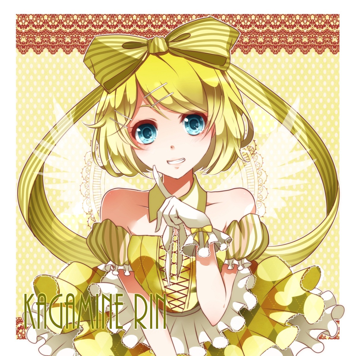 dress kagamine_rin nou vocaloid wings