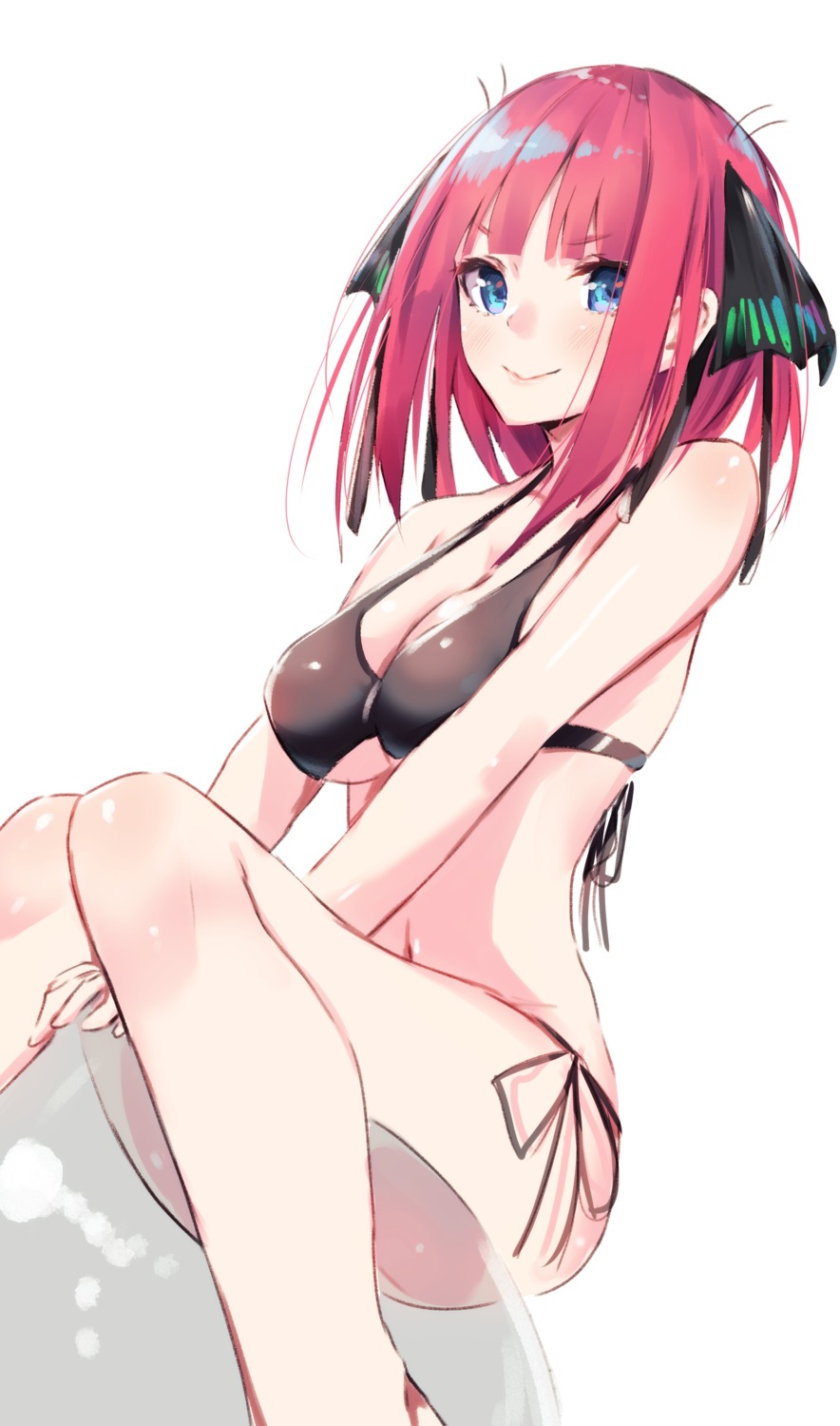 5-toubun_no_hanayome bikini cleavage nakano_nino sahara_gensei swimsuits underboob