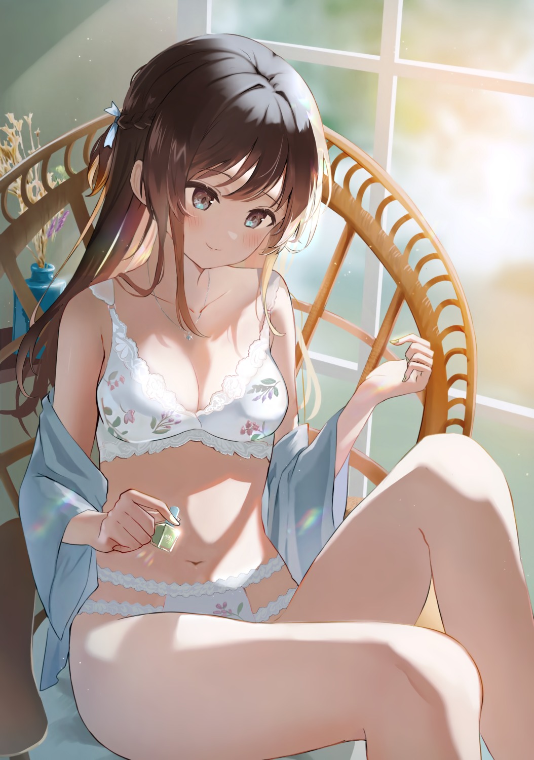 bra omelet_tomato omutoma open_shirt pantsu